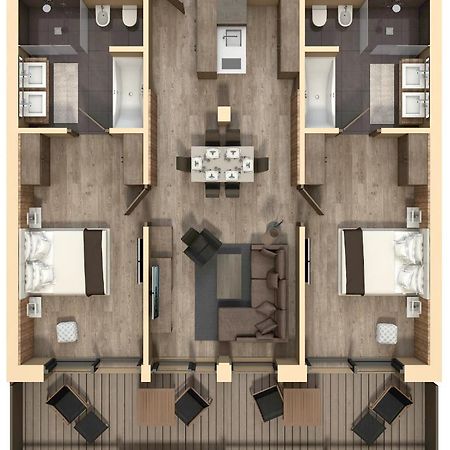 Gardena Chalets Ortisei Bagian luar foto